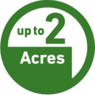 Image showing the up to 2 acres icon Image showing the up to 2 acres icon